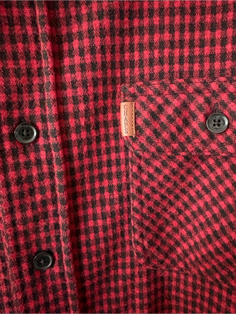 Chaps Ralph Lauren Buffalo Check Button Down L - Picture 3 of 7